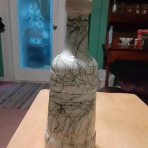 1940's Hazel Atlas Welch's Refreshment Green Wine Bottle